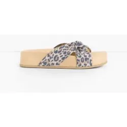 bonprix Marco Tozzi Plateau-Pantoletten im Animal-Lookbeige 42Damen