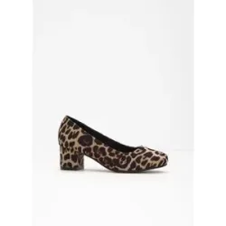 bonprix Pumps im Animallookbeige 40Damen