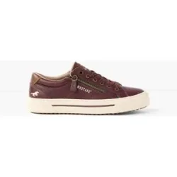Mustang Sneaker aus weichem Softmaterial bordeaux