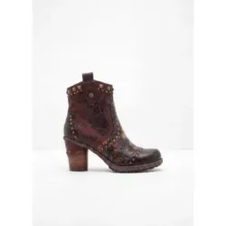 bonprix Mustang Stiefeletten mit Blockabsatzbraun 41Damen