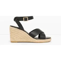bonprix Keilsandaletten in Bast-Optikschwarz 39Damen
