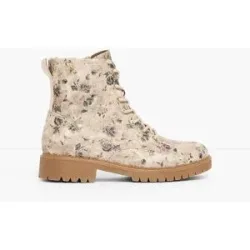 bonprix Jana Komfort-Schnürboots in bequemer Weitebeige 40Damen