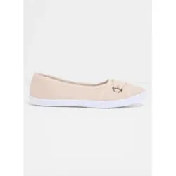 bonprix Ballerinas aus Baumwoll-Canvasbeige 39Damen