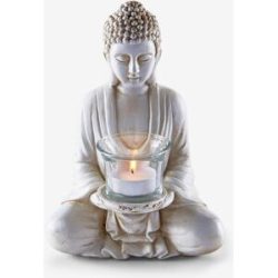 Deko-Figur Buddha mit Teelichthalter