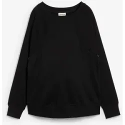 bonprix 2-in-1 Umstands- und Still-Sweatshirt aus Bio-Baumwolleschwarz 40Damen