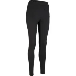 bonprix Knöchelfreie Thermo Sport-Leggings mit Tasche, schnelltrocknendschwarz 56Damen