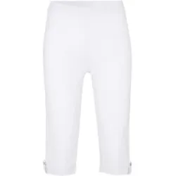 bonprix Capri-Leggings aus Bio-Baumwolleweiß 52Damen