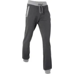 bonprix Jogginghose mit Kontrastbündchenschwarz 56Damen