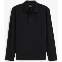 bonprix Piqué-Poloshirt, Langarmschwarz 60Herren