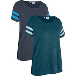 bonprix Leichtes Sport-Shirt (2er Pack)grau 40Damen
