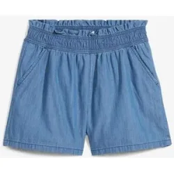 bonprix Schlupf-Shorts aus reiner Baumwolleblau 158Mädchen