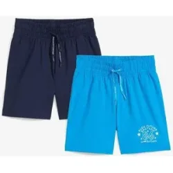 bonprix Jersey-Bermuda (2er Pack) aus reiner Baumwolleblau 134Knaben