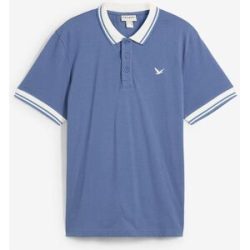 bonprix Piqué-Poloshirt aus reiner Bio-Baumwolleblau 44Herren