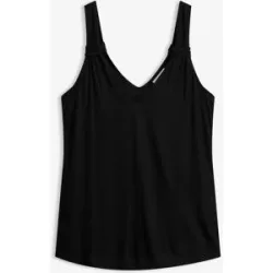 bonprix Jersey-Top aus reiner Viskoseschwarz 48Damen