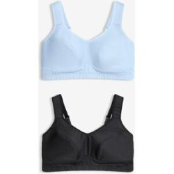 bonprix Sport-BH mit mittlerem Halt (2er Pack)blau 80Damen