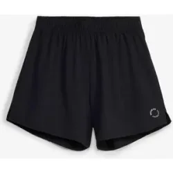 bonprix Ultraleichte Sport-Shorts mit integrierter Radlerhose 2-in1, schnelltrocknendschwarz 56Damen