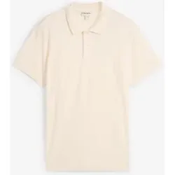 bonprix Piqué-Poloshirt aus reiner Bio-Baumwollebeige 68Herren