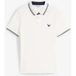 bonprix Piqué-Poloshirt aus reiner Baumwolleweiß 64Herren