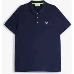 bonprix Piqué-Poloshirt aus reiner Bio-Baumwolleblau 64Herren
