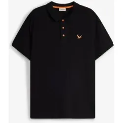 bonprix Piqué-Poloshirt aus reiner Bio-Baumwolleschwarz 52Herren