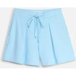 bonprix Ultraleichte Sport-Shorts mit Zierfalten, schnelltrocknend?blau 40Damen