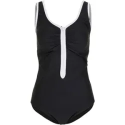 bonprix Light Shape Badeanzug mit Reißverschlussschwarz 48Damen