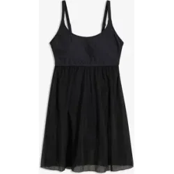 bonprix Badekleid mit Meshschwarz 56Damen