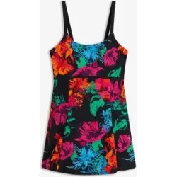 bonprix Badekleid mit integriertem Badeanzug, sportlicher Stil, mit Elasthan-Anteil