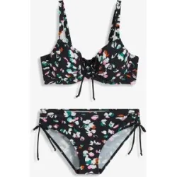 bonprix Bügel-Bikini Set, 2 Stk. Minimizer-Passform, toller Alloverdruck