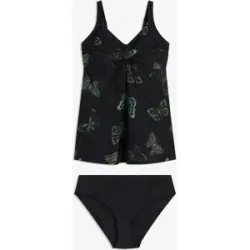 bonprix Long-Tankini (2-tlg.Set)schwarz 52Damen