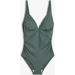 bonprix Light Shape-Badeanzug mit V-Ausschnittgrün 42Damen