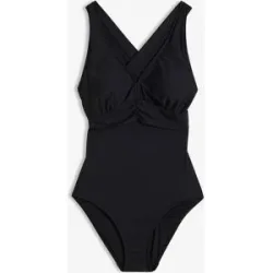 bonprix Light Shape-Badeanzug mit gekreuzten Trägernschwarz 46Damen