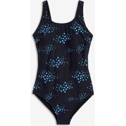 bonprix Badeanzug mit leichter Formkraft, sportlicher Stil, mit Netzfutter