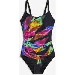 bonprix Light Shape-Badeanzug mit V-Ausschnittschwarz 38Damen