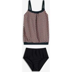 bonprix Oversize Tankini mit Highwaist-Bikinihose (2-tlg.Set)weiß 38Damen