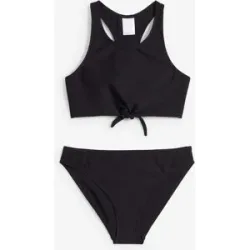 bonprix Bikini in strukturiertem Material (2-tlg.Set)schwarz 140Mädchen