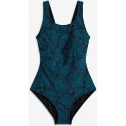 bonprix Medium Shape-Badeanzug rundum bedrucktblau 40Damen
