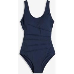 bonprix Badeanzug verschiedene Grössen, Shape-Design mit Zierfalten, sportlicher Stil