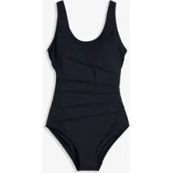 bonprix Light Shape-Badeanzug mit Zierfaltenschwarz 50Damen