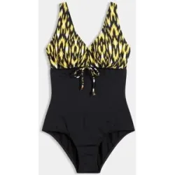 bonprix Medium Shape-Badeanzug mit breiten Trägernschwarz 38Damen