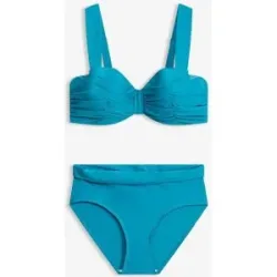 bonprix Balconette-Bikini mit gepolsterten Trägern (2-tlg. Set)blau 44Damen
