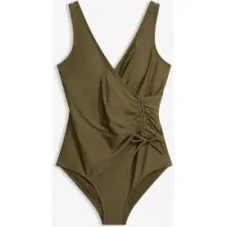 bonprix Light Shape-Badeanzug mit Raffunggrün 56Damen