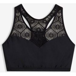 bonprix Bustier-Bikini-Top mit Bandeau-Design, mit Brustfutter, mit elastischem Unterbrustgummi