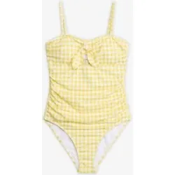 bonprix Bandeau-Badeanzug mit kleiner Schleifegelb 46Damen