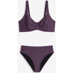 bonprix Minimizer-Bikini mit Light Shape-Highwaist Bikinihose (2-tlg. Set)lila 52Damen