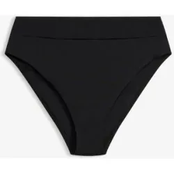 bonprix schnell trocknende Highwaist-Bikinihose mit höherem Beinausschnittschwarz 36Damen