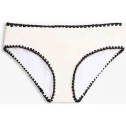 bonprix Bikinihose mit Stickereiweiß 52Damen