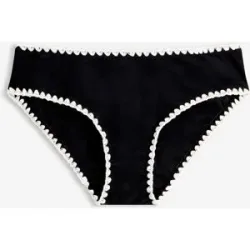 bonprix Bikinihose mit Stickereischwarz 56Damen