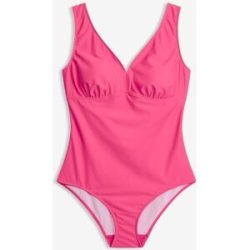 bonprix Medium Shape-Badeanzug mit V-Ausschnittpink 38Damen