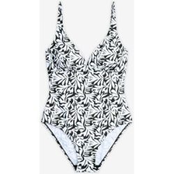 bonprix Light Shape-Badeanzug mit V-Ausschnittschwarz 40Damen